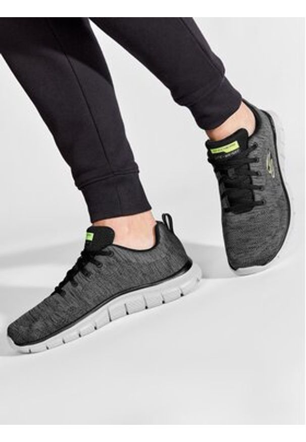 skechers - Skechers Sneakersy Front Runner 232298/CCBK Szary. Kolor: szary. Materiał: materiał
