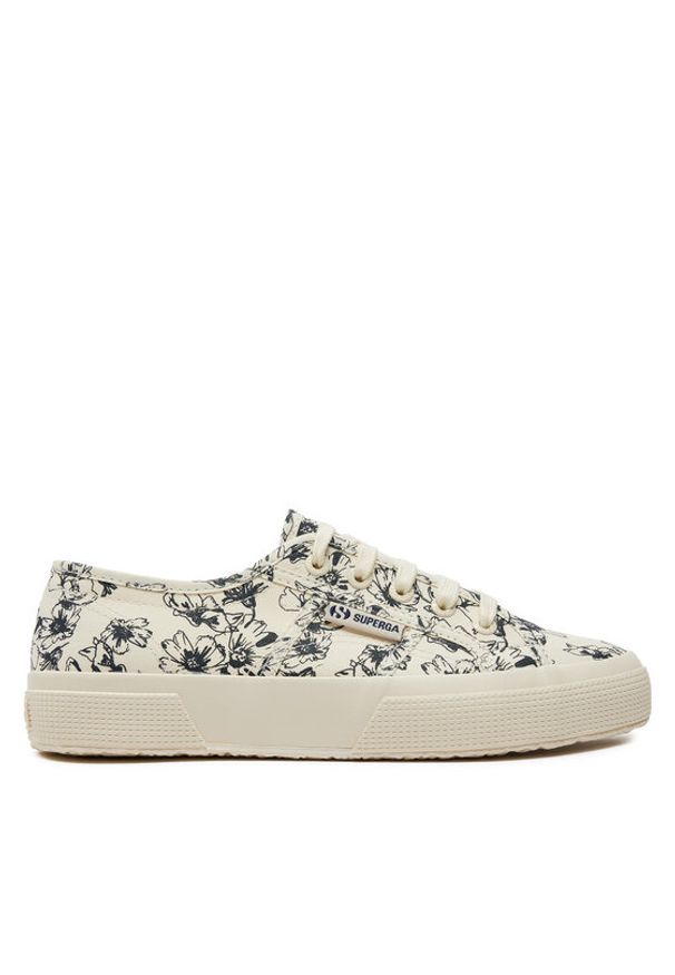 Superga Tenisówki Sketched Flowers 2750 S6122NW Beżowy. Kolor: beżowy. Materiał: materiał