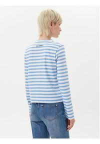 Karl Lagerfeld - KARL LAGERFELD Bluzka A1W17137 Niebieski Regular Fit. Typ kołnierza: dekolt w karo. Kolor: niebieski. Materiał: bawełna #5