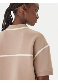 Guess Polo V6GP01 K2945 Beżowy Oversize. Typ kołnierza: polo. Kolor: beżowy. Materiał: syntetyk #4