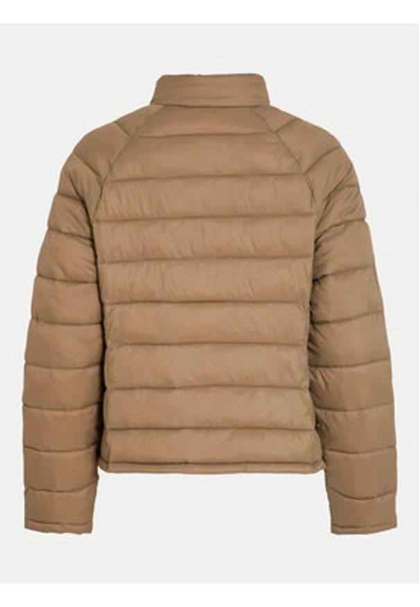 Vila Kurtka puchowa Sibira 14094318 Brązowy Regular Fit. Kolor: brązowy. Materiał: syntetyk