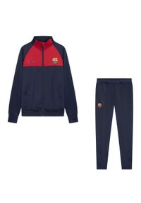 Dres piłkarski dziecięcy FC Barcelona 22/23. Kolor: niebieski. Materiał: dresówka