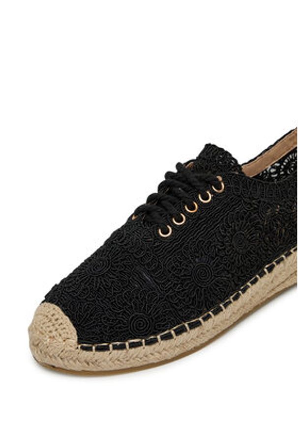 DeeZee Espadryle 3H33549-1 Czarny. Kolor: czarny. Materiał: materiał