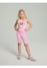 Sinsay - Krótkie legginsy Minnie Mouse - wielobarwny. Długość: krótkie. Wzór: motyw z bajki