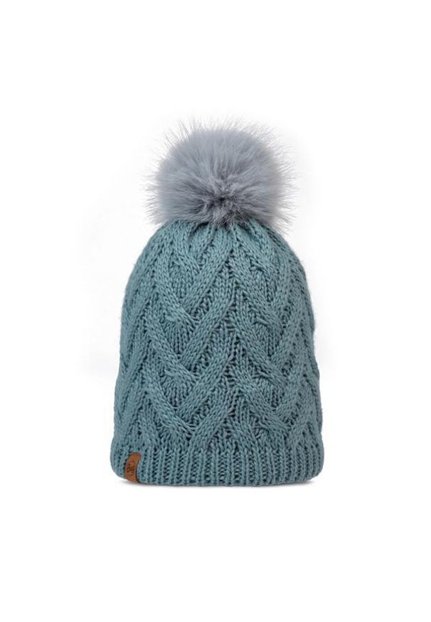 Buff - Czapka BUFF KNITTED & FLEECE BAND BEANIE CARYN. Kolor: niebieski. Sezon: zima. Styl: sportowy