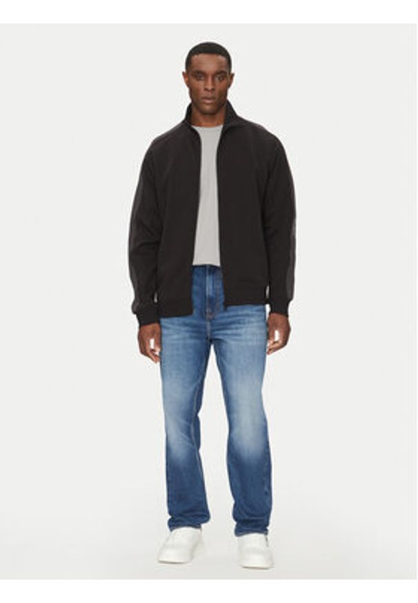 Calvin Klein Jeans Bluza Logo Tape J30J327244 Czarny Regular Fit. Kolor: czarny. Materiał: bawełna, syntetyk