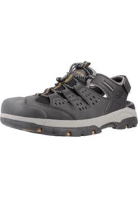 skechers - Buty trekkingowe męskie Skechers Tresmen. Zapięcie: rzepy. Kolor: czarny. Materiał: materiał, syntetyk, tkanina, guma. Szerokość cholewki: normalna #1