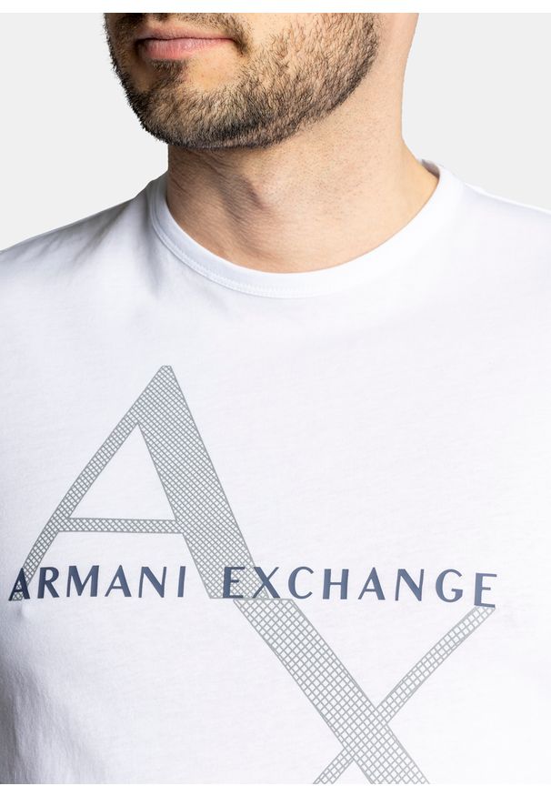 Koszulka męska biała Armani Exchange 8NZT76 Z8H4Z 1100. Kolor: biały