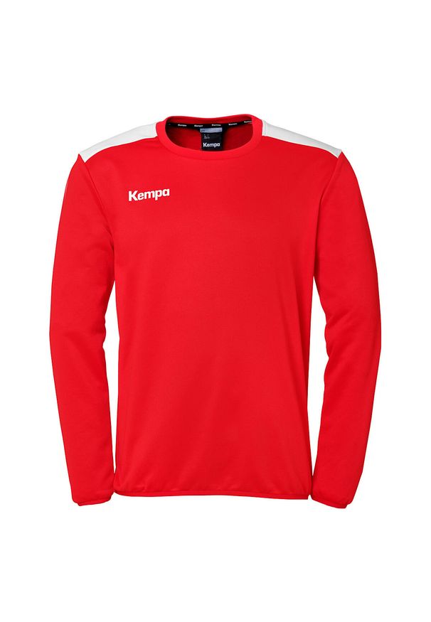 KEMPA - Bluza Kempa Emotion 27. Kolor: czerwony, biały, wielokolorowy. Wzór: napisy. Styl: elegancki