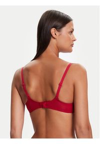 Chantelle Biustonosz balkonetka Fleurs C12M50 Czerwony. Kolor: czerwony. Materiał: syntetyk