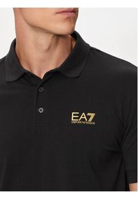 EA7 Emporio Armani Polo 8NPF14 PJVQZ 0208 Czarny Regular Fit. Typ kołnierza: polo. Kolor: czarny. Materiał: bawełna #4