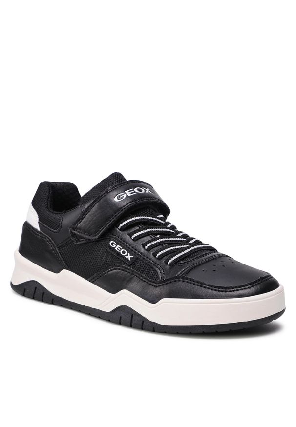 Sneakersy Geox J Perth B. B J167RB 0FEFU C0127 D Black/White. Kolor: czarny. Materiał: skóra