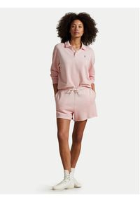 Polo Ralph Lauren Szorty sportowe 211965103006 Różowy Straight Fit. Kolor: różowy. Materiał: bawełna #6