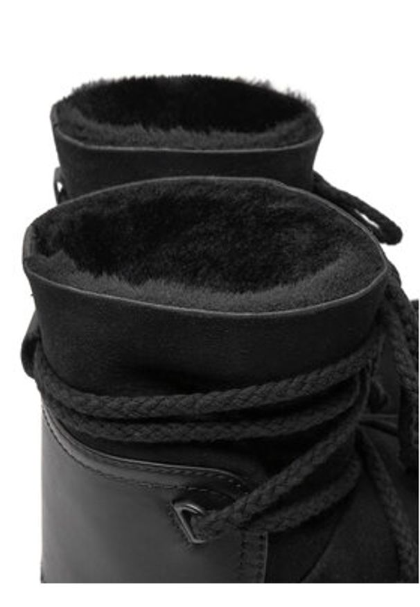Inuikii Śniegowce Classic Wedge 75101-008 Czarny. Kolor: czarny. Materiał: skóra, zamsz