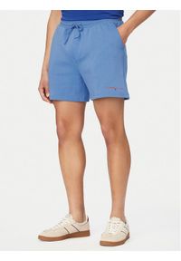 Tommy Jeans Szorty sportowe DM0DM22697 Niebieski Regular Fit. Kolor: niebieski. Materiał: bawełna. Styl: sportowy #1