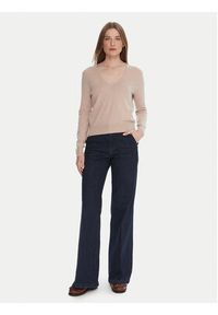 United Colors of Benetton - United Colors Of Benetton Sweter 1002D401Y Beżowy Regular Fit. Kolor: beżowy. Materiał: wełna #5