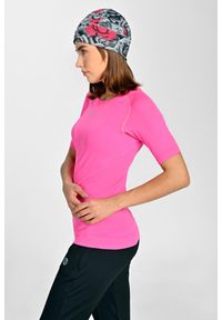 NESSI SPORTSWEAR - Koszulka z krótkim rękawem sportowa damska Nessi Sportswear Ultra. Kolor: różowy. Długość rękawa: krótki rękaw. Długość: krótkie