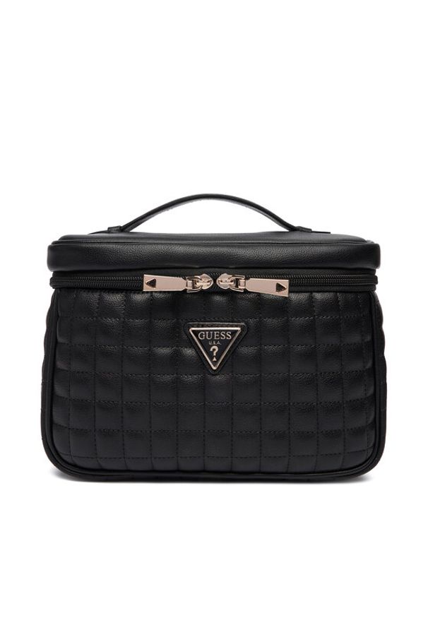 Guess Kosmetyczka Nadira TWQG84 24039 Czarny. Kolor: czarny. Materiał: skóra
