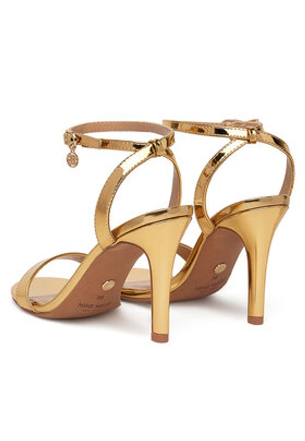 Nine West Sandały S2S15503 Złoty. Kolor: złoty. Materiał: syntetyk, materiał