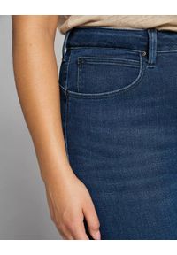 Lee - LEE CLASSIC STRAIGHT PLUS DAMSKIE SPODNIE JEANSOWE JEANSY DARK SYLVIE L32JPVWM #4