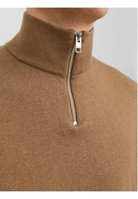 Jack & Jones - Jack&Jones Sweter 12189339 Brązowy Regular Fit. Kolor: brązowy. Materiał: bawełna #5