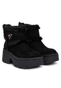 Guess Botki FLFBRD ESU10 Czarny. Kolor: czarny. Materiał: zamsz, skóra #4