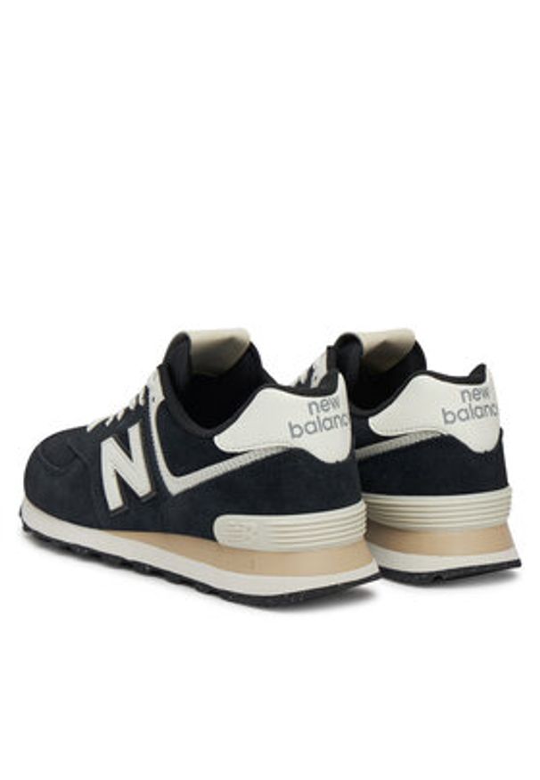 New Balance Sneakersy U574YCE Czarny. Kolor: czarny. Materiał: zamsz, skóra. Model: New Balance 574