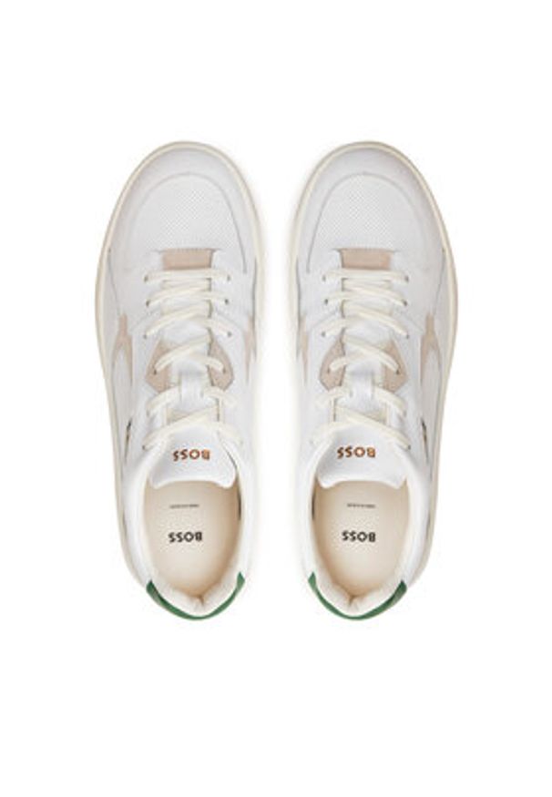 BOSS - Boss Sneakersy Baltimore 50522917 Beżowy. Kolor: beżowy. Materiał: skóra