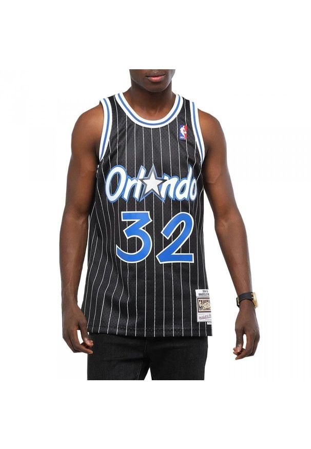 Koszulka do koszykówki męska Mitchell & Ness Orlando Magic NBA Swingman Jersey. Kolor: czarny. Materiał: jersey. Sport: koszykówka
