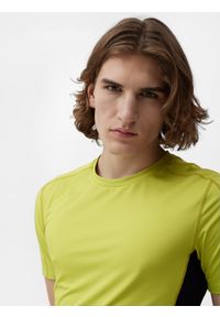 4f - Koszulka treningowa z dodatkiem materiałów z recyklingu męska. Kolor: zielony. Materiał: materiał. Sport: fitness