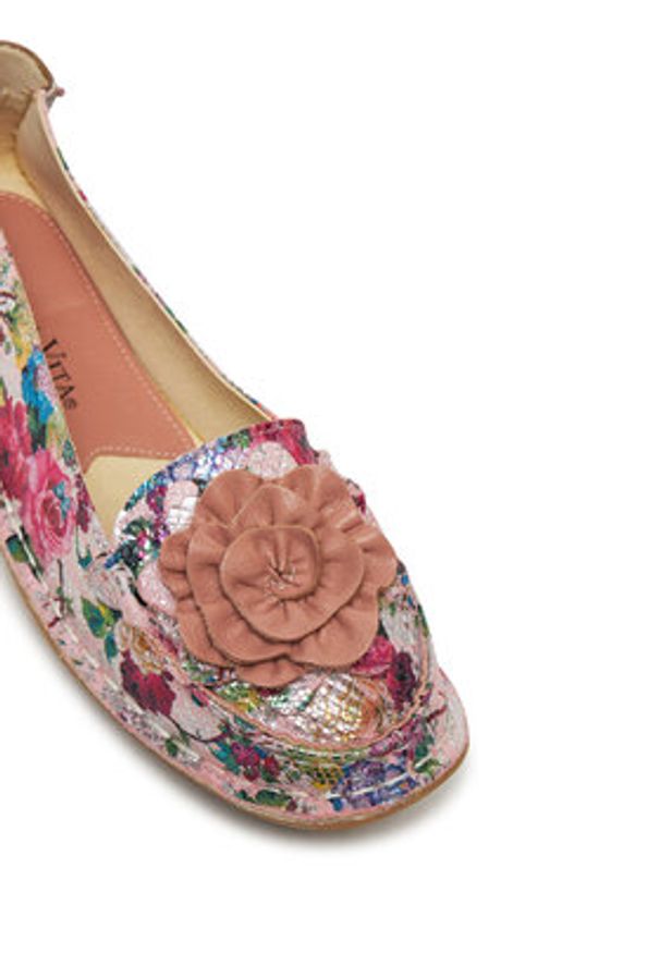 Laura Vita Baleriny Aucdreyo 21 Różowy. Kolor: różowy. Materiał: skóra