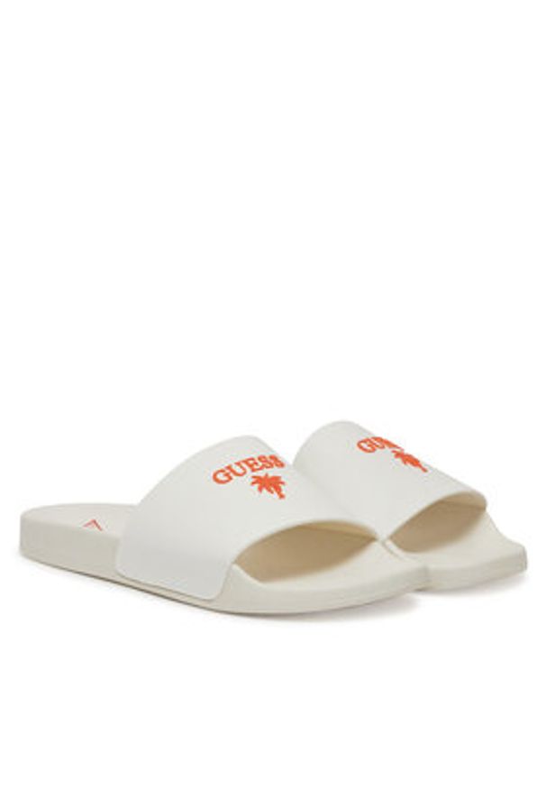 Guess Klapki F5GZ05 BB00F Biały. Kolor: biały