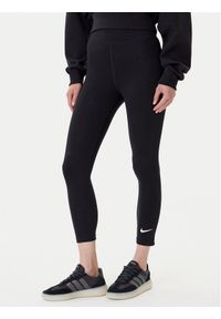 Nike Legginsy DV7789 Czarny Regular Fit. Kolor: czarny. Materiał: bawełna