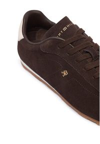 TOMMY HILFIGER - Tommy Hilfiger Sneakersy Bella Low Runner FW0FW09189 Brązowy. Kolor: brązowy. Materiał: skóra, zamsz #6