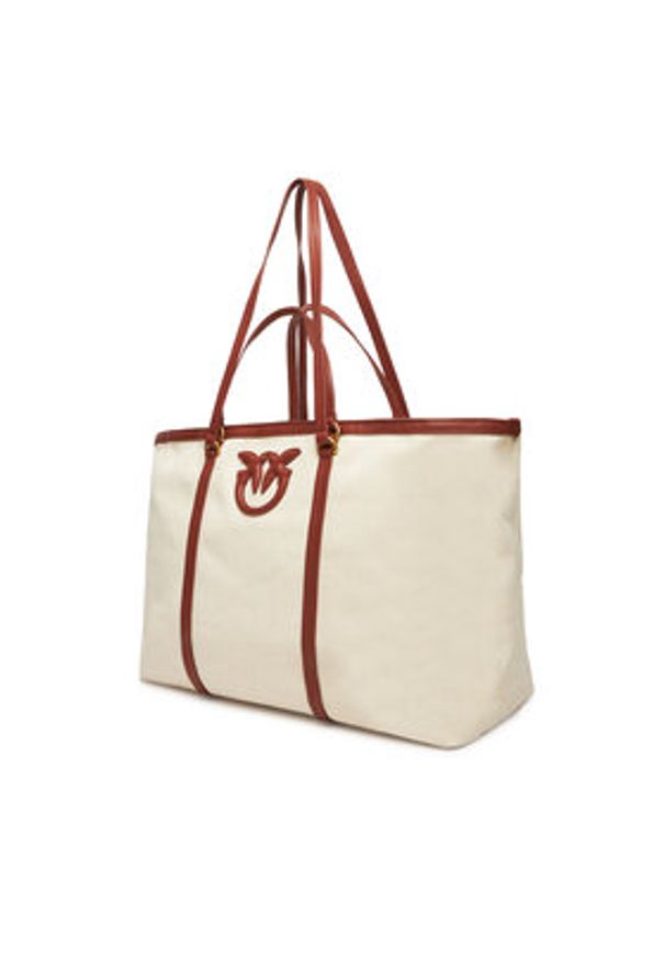 Pinko - PINKO Torebka Miranda Shopper Extra PE 25 PLTT 104715 A2G2 Beżowy. Kolor: beżowy
