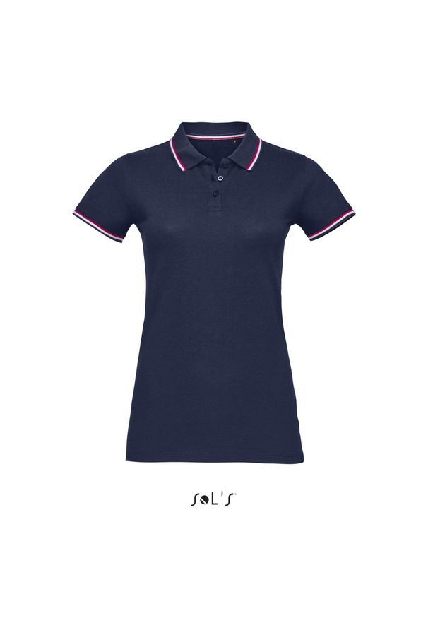 SOL'S - Damska koszulka polo Sol's Prestige. Typ kołnierza: polo. Kolor: niebieski. Materiał: bawełna