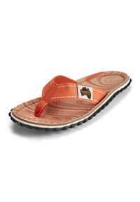 Japonki Gumbies Cairns Flip-Flops Unisex GU-FFISL130 pomarańczowe. Kolor: pomarańczowy. Materiał: dresówka, jersey, poliester, bawełna