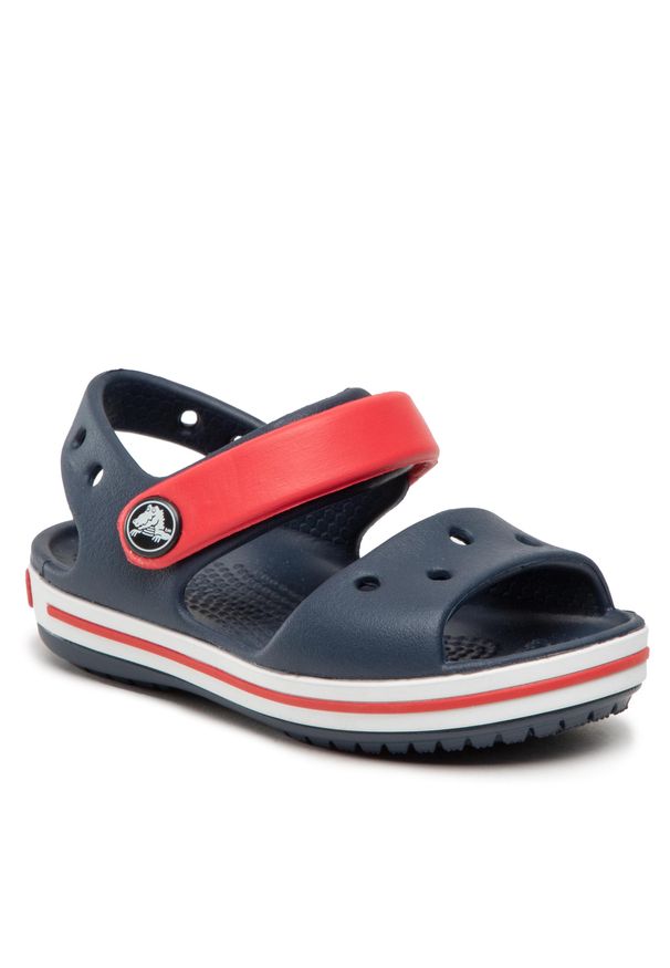 Sandały Crocs - Crocband Sandal Kids 12856 Navy/Red. Kolor: niebieski. Styl: klasyczny