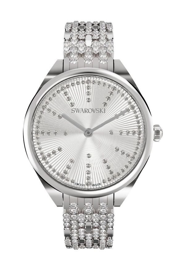 Swarovski zegarek 5610490 ATTRACT. Kolor: srebrny. Materiał: materiał