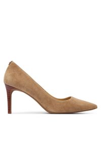 MICHAEL Michael Kors Szpilki Alina 40F5HNMP1S Brązowy. Kolor: brązowy. Materiał: zamsz, skóra. Obcas: na szpilce
