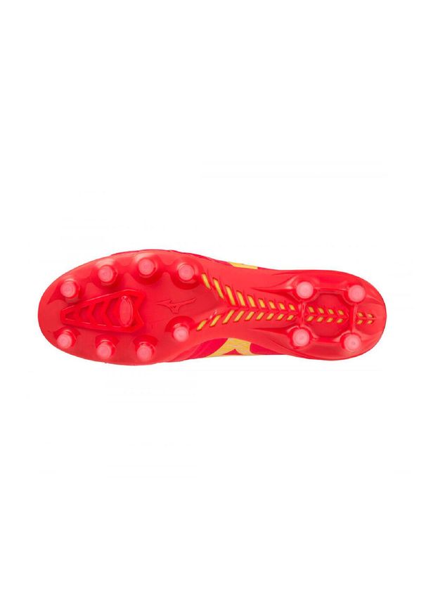 Buty piłkarskie męskie Mizuno Morelia Neo Iv Beta Md M. Zapięcie: sznurówki. Kolor: czerwony, wielokolorowy. Materiał: materiał, skóra. Szerokość cholewki: normalna. Sport: piłka nożna