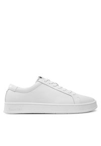 Calvin Klein Sneakersy Low Top Lace Up HM0HM01546 Biały. Kolor: biały. Materiał: skóra