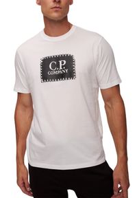 C.P. Company - C.P. COMPANY Biały męski t-shirt, Rozmiar XL. Kolor: biały #6