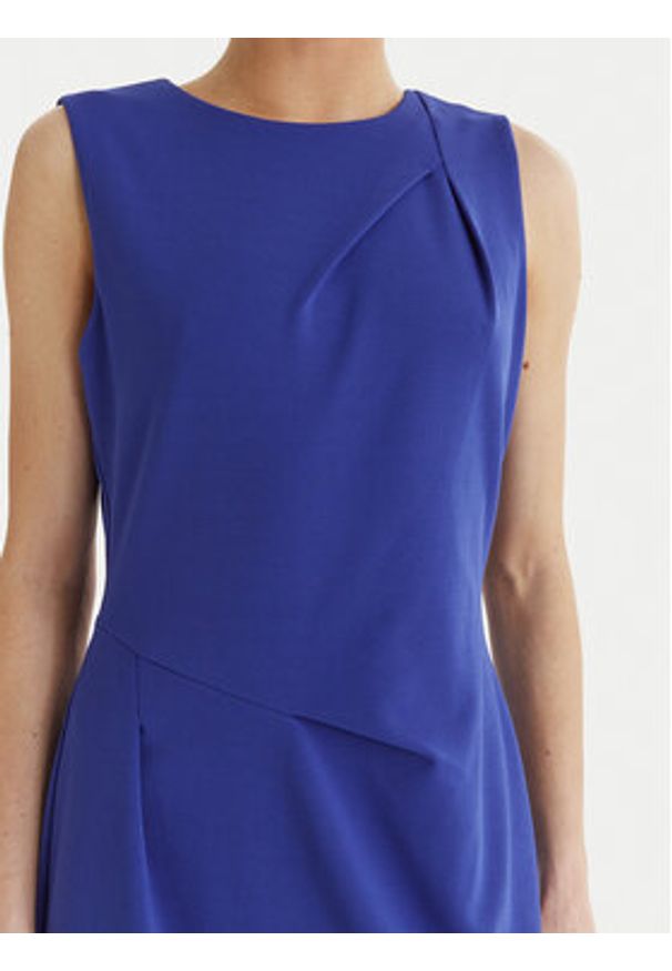 Calvin Klein Sukienka koktajlowa LV044F018G Niebieski Slim Fit. Kolor: niebieski. Materiał: syntetyk. Styl: wizytowy