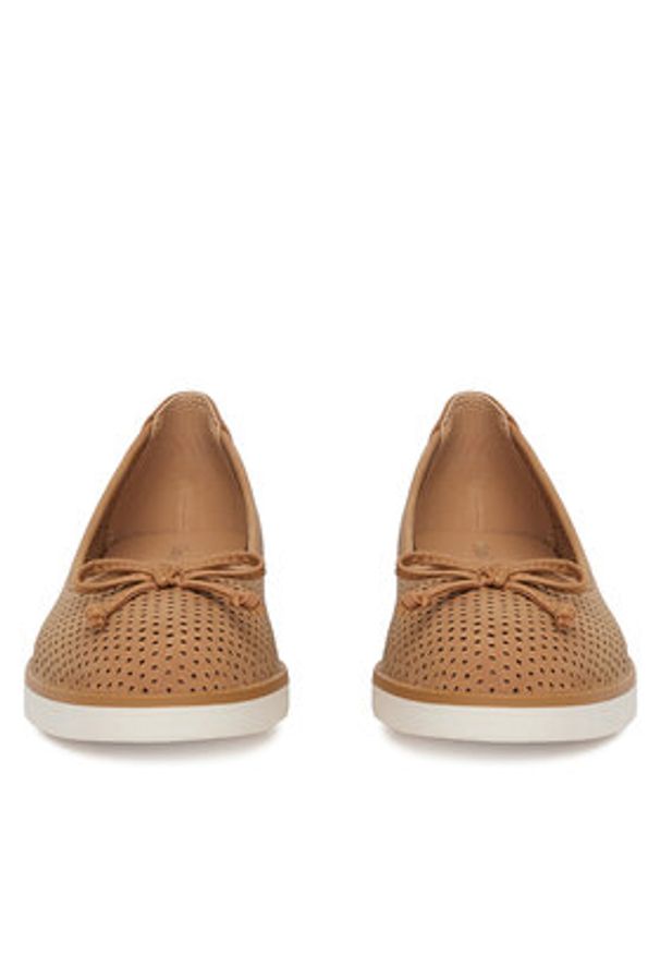 Clara Barson Półbuty WYL3327-5 Beżowy. Kolor: beżowy. Materiał: skóra