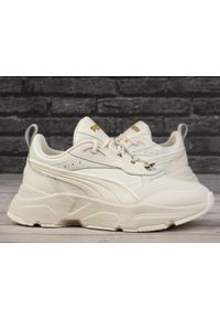 Buty damskie sportowe sneakersy Puma CASSIA LUX. Kolor: beżowy. Sport: turystyka piesza