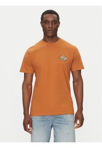 Quiksilver T-Shirt EQYZT08038 Brązowy Regular Fit. Kolor: brązowy. Materiał: bawełna