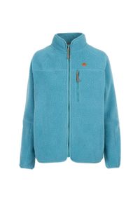 TRESPASS - Damska Bluza Polarowa Quake Ze Skórzanym Wykończeniem. Kolor: niebieski. Materiał: skóra, polar. Sezon: zima. Sport: turystyka piesza #1