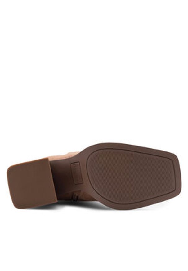 Nine West Botki KASIM ZR117-2 Brązowy. Kolor: brązowy. Materiał: materiał