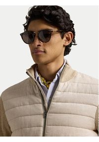 Polo Ralph Lauren Bluza 710962276001 Beżowy Regular Fit. Typ kołnierza: polo. Kolor: beżowy. Materiał: len #5